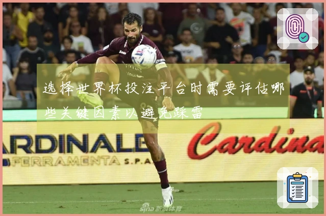 选择世界杯投注平台时需要评估哪些关键因素以避免踩雷